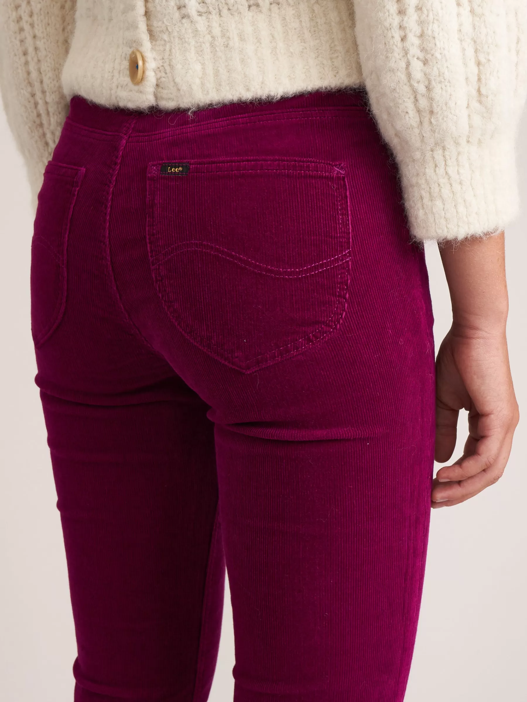 Discount Lee | Breese Flare Corduroy Jeans For Women Purple